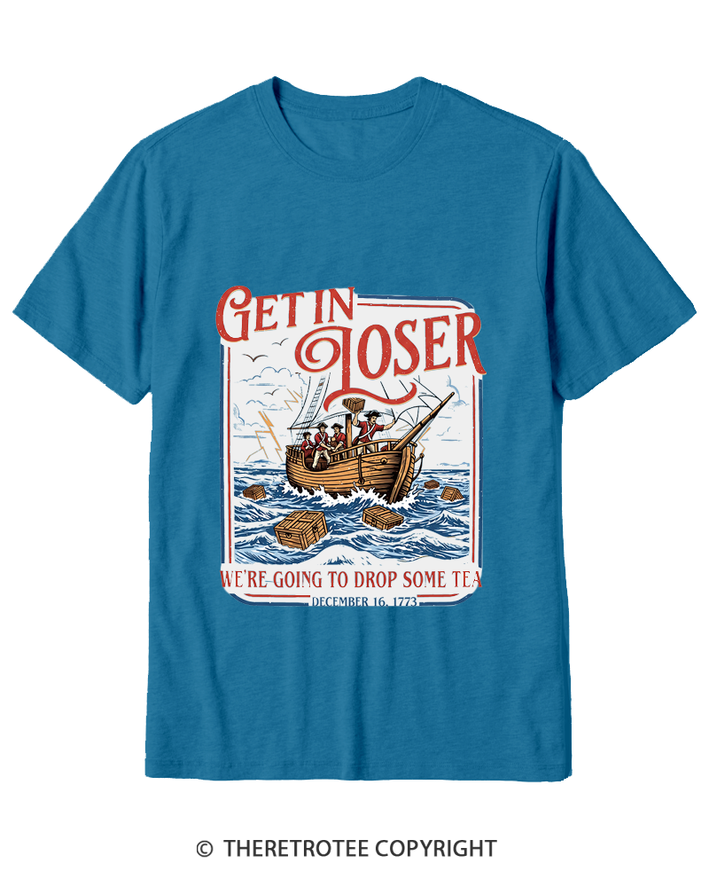 TheRetroTee Boston Tea Party Cotton T-Shirt