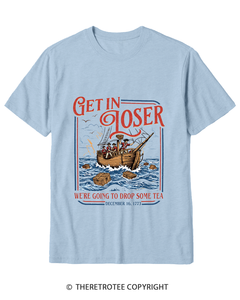 TheRetroTee Boston Tea Party Cotton T-Shirt