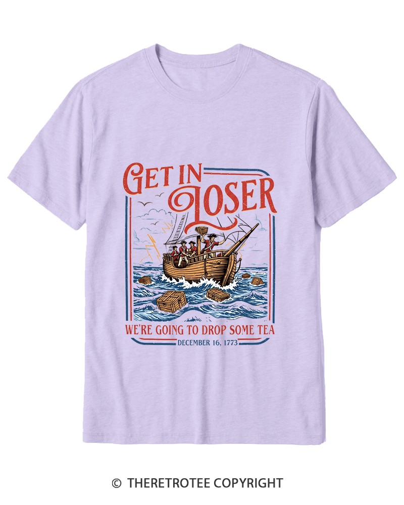 TheRetroTee Boston Tea Party Cotton T-Shirt