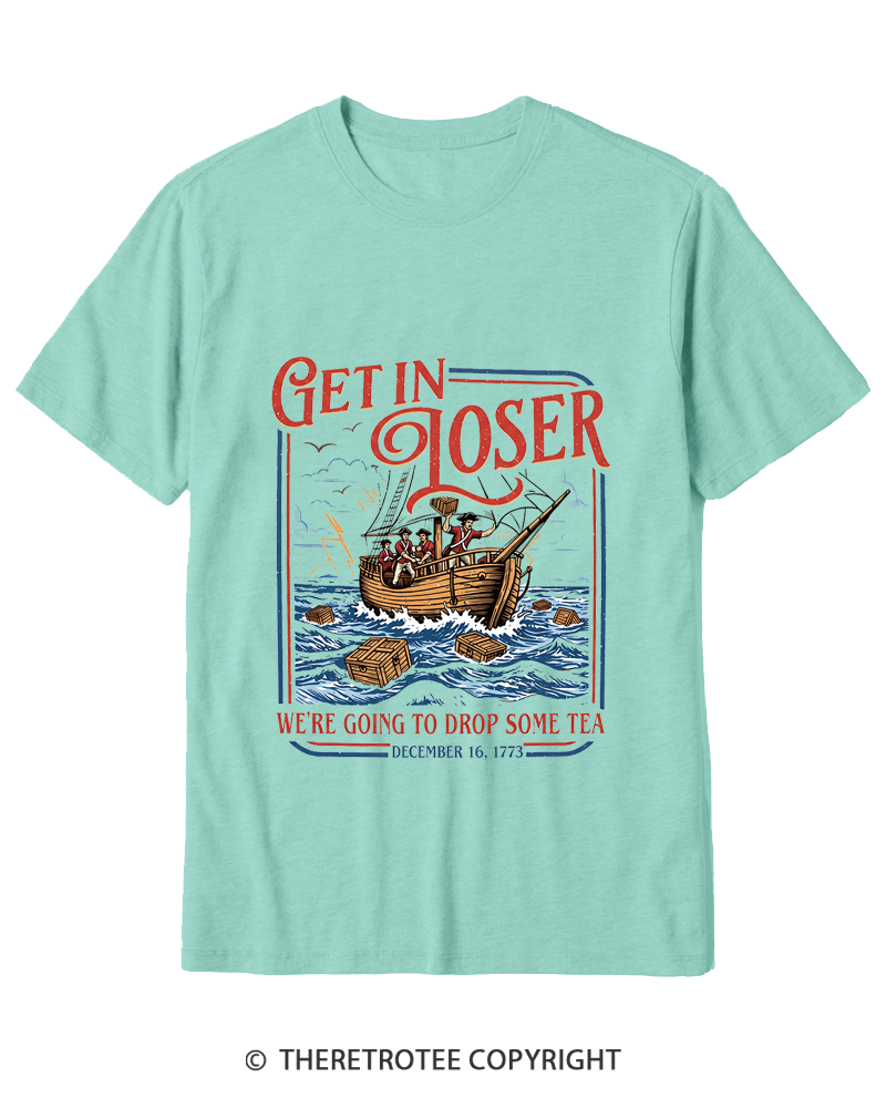 TheRetroTee Boston Tea Party Cotton T-Shirt