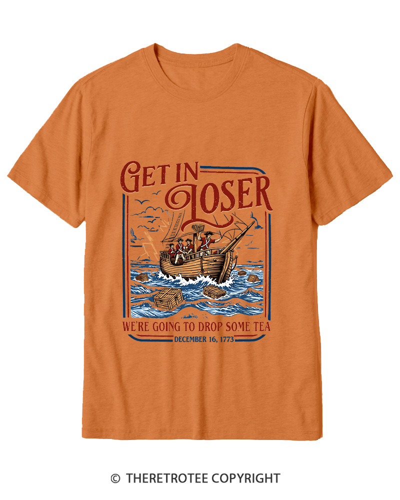 TheRetroTee Boston Tea Party Cotton T-Shirt