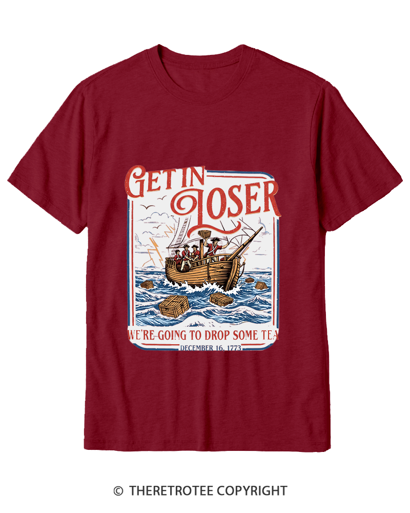 TheRetroTee Boston Tea Party Cotton T-Shirt