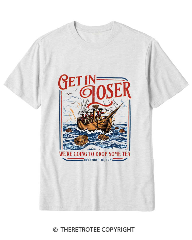 TheRetroTee Boston Tea Party Cotton T-Shirt