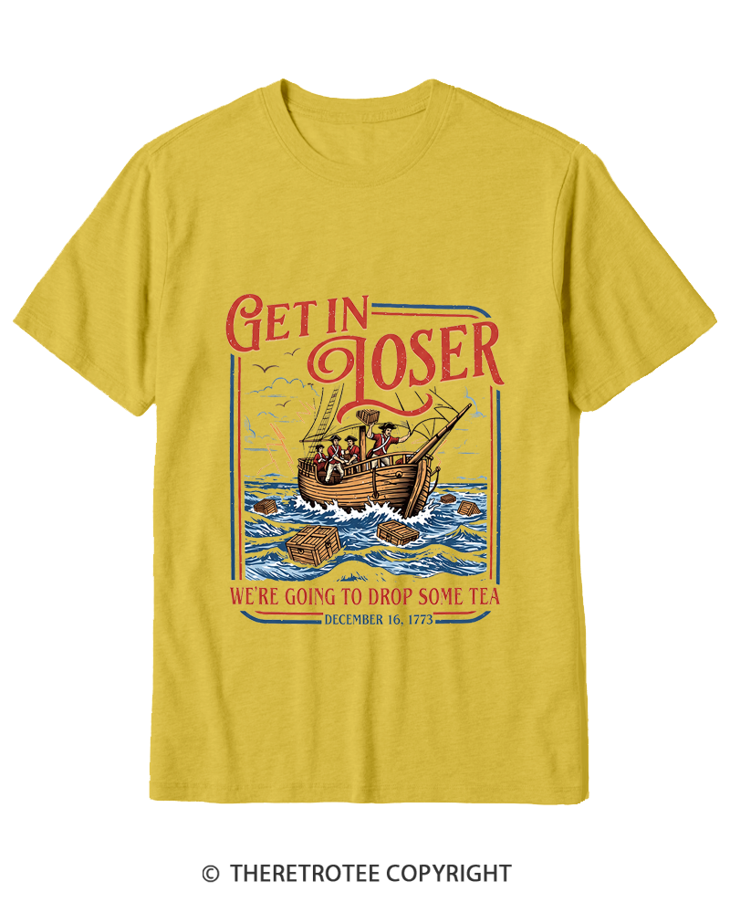 TheRetroTee Boston Tea Party Cotton T-Shirt