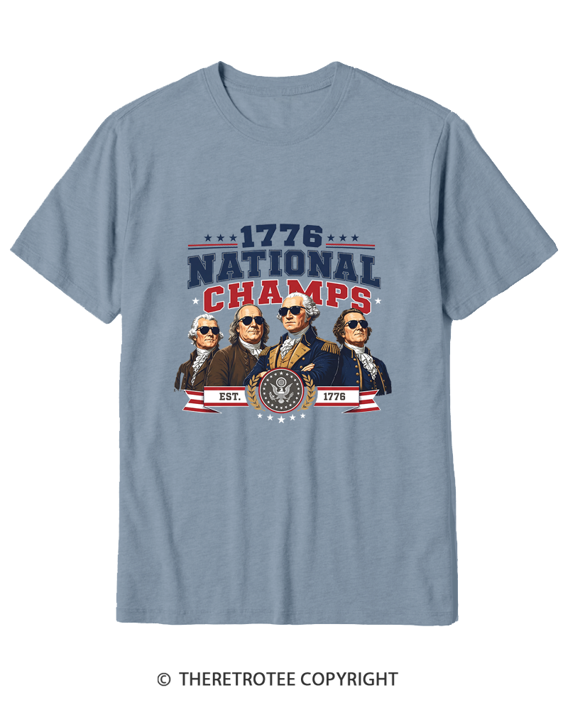 TheRetroTee Funny Founding Fathers 1776 Cotton T-Shirt