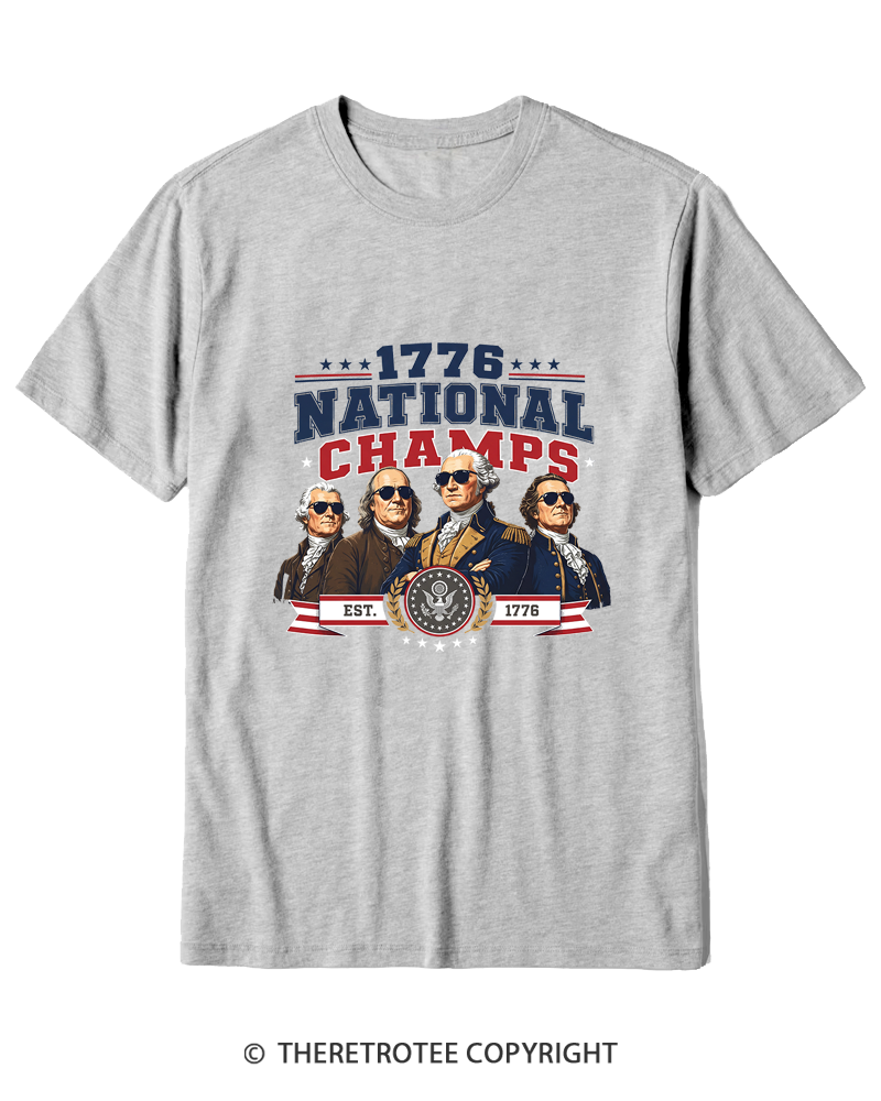 TheRetroTee Funny Founding Fathers 1776 Cotton T-Shirt