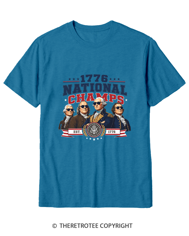 TheRetroTee Funny Founding Fathers 1776 Cotton T-Shirt