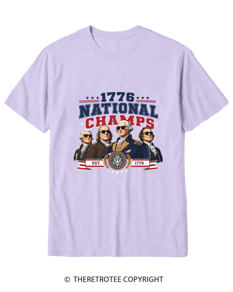 TheRetroTee Funny Founding Fathers 1776 Cotton T-Shirt