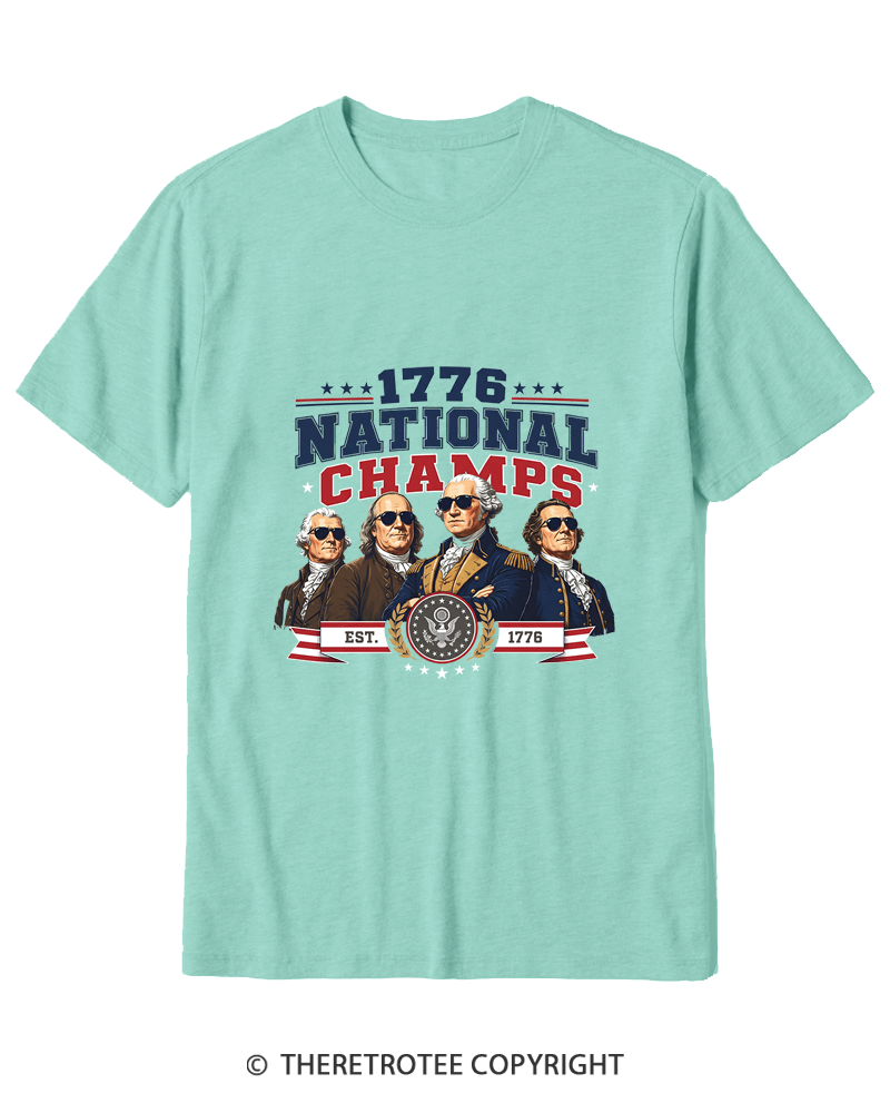 TheRetroTee Funny Founding Fathers 1776 Cotton T-Shirt