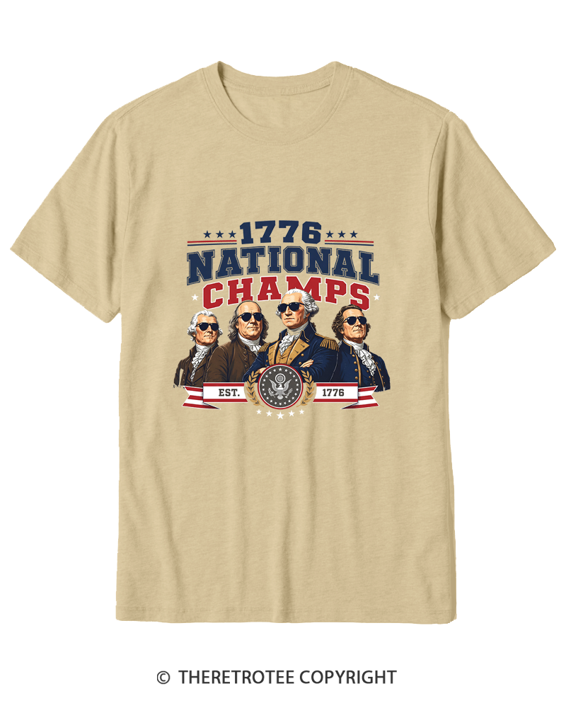 TheRetroTee Funny Founding Fathers 1776 Cotton T-Shirt