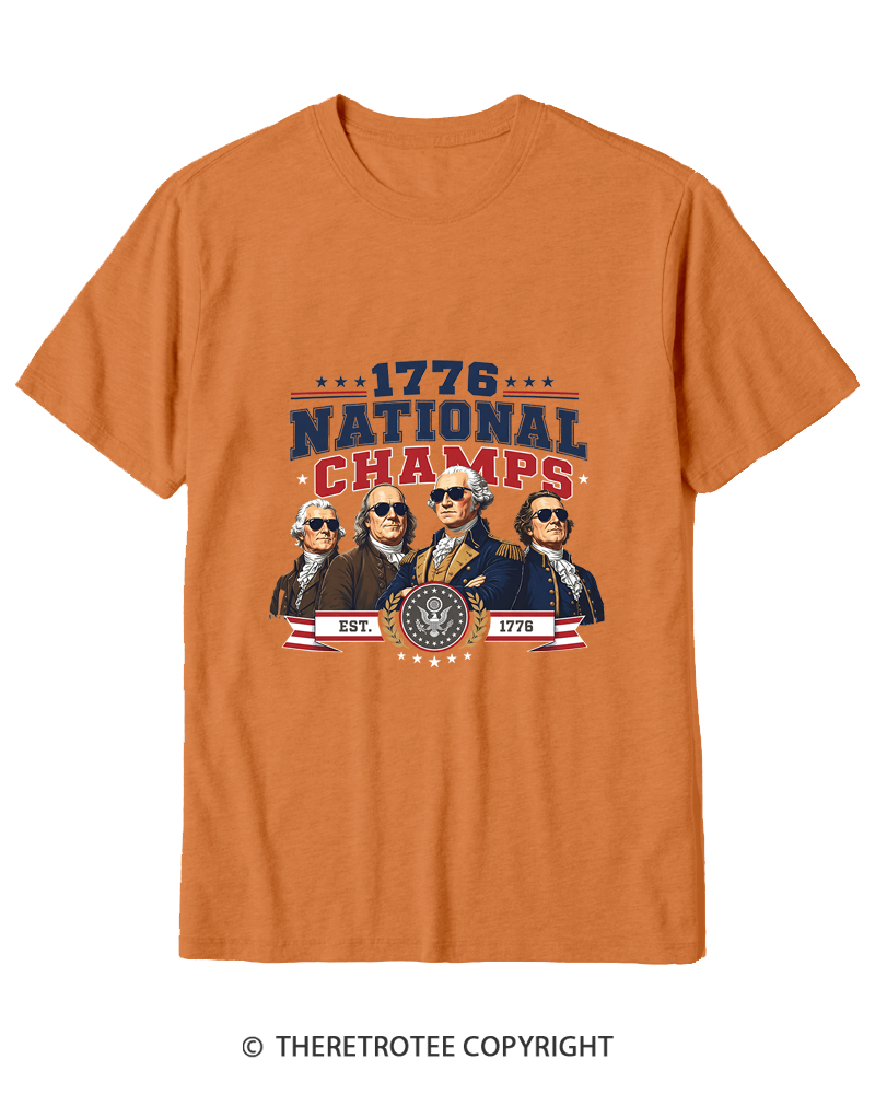 TheRetroTee Funny Founding Fathers 1776 Cotton T-Shirt