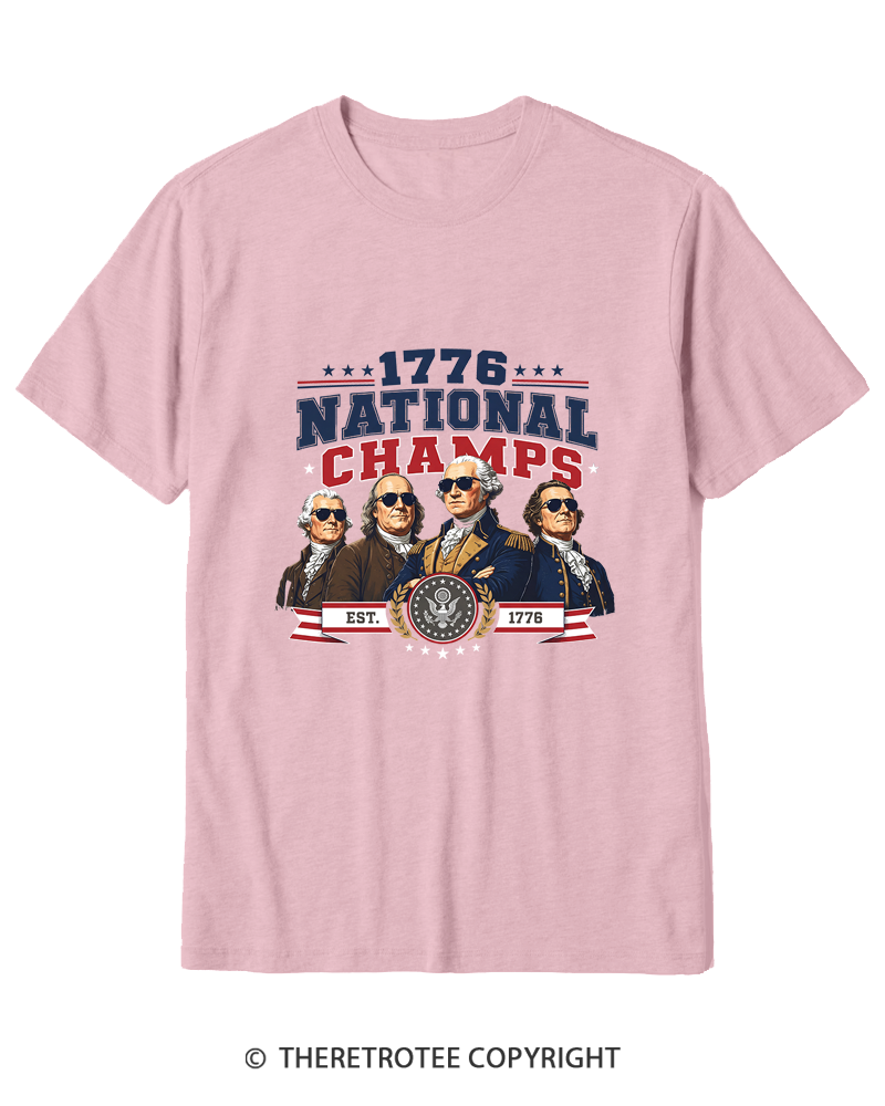 TheRetroTee Funny Founding Fathers 1776 Cotton T-Shirt