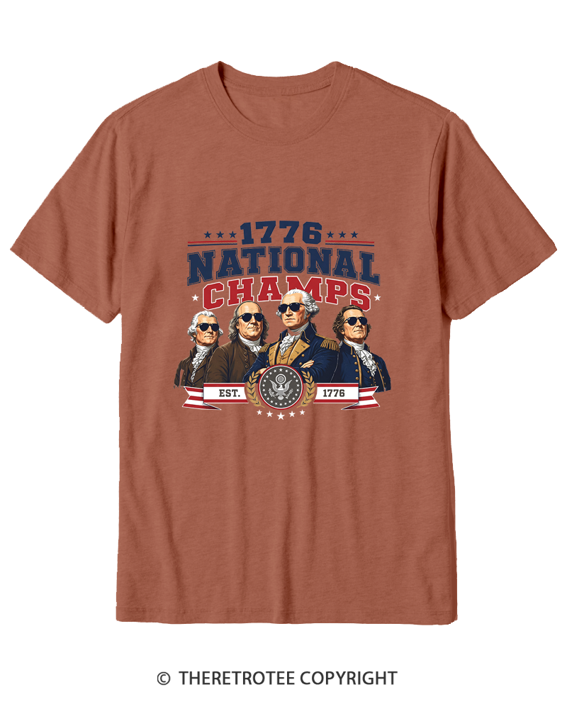 TheRetroTee Funny Founding Fathers 1776 Cotton T-Shirt