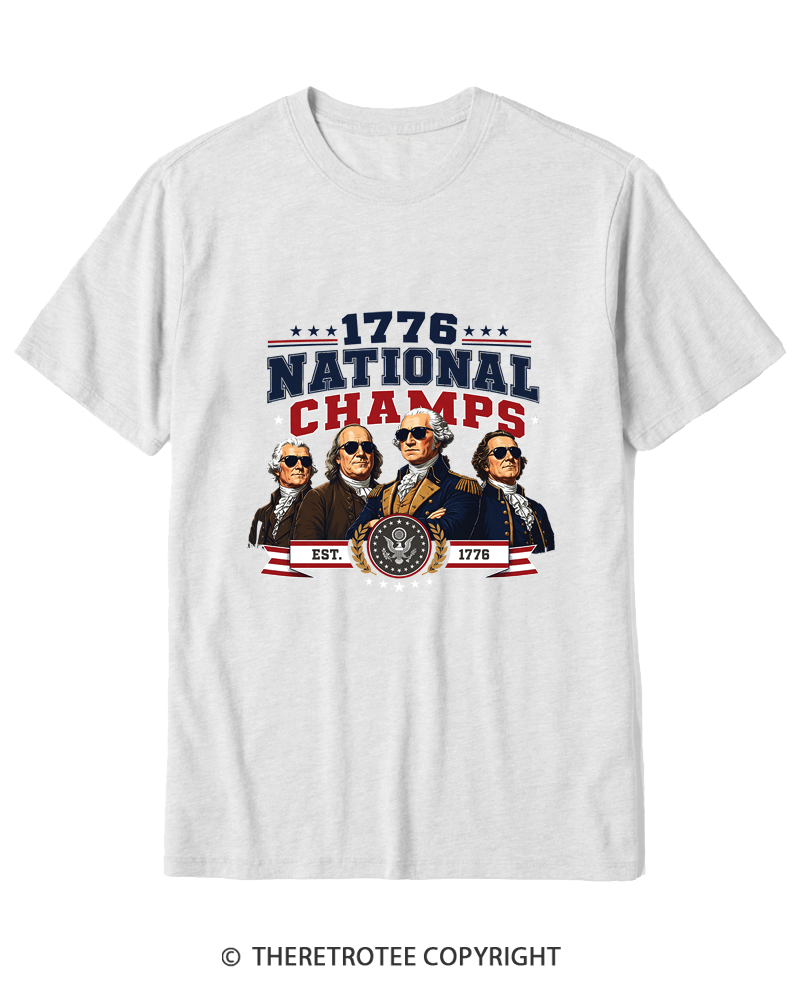TheRetroTee Funny Founding Fathers 1776 Cotton T-Shirt