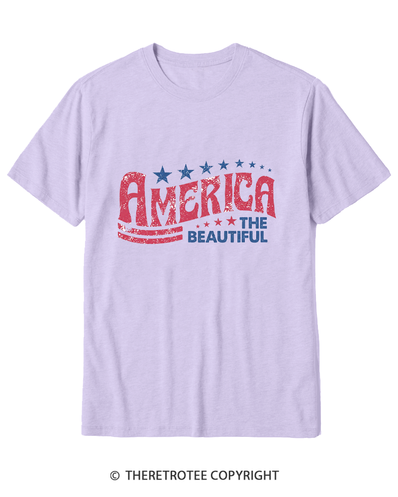 TheRetroTee America the Beautiful 1970s Cotton T-Shirt