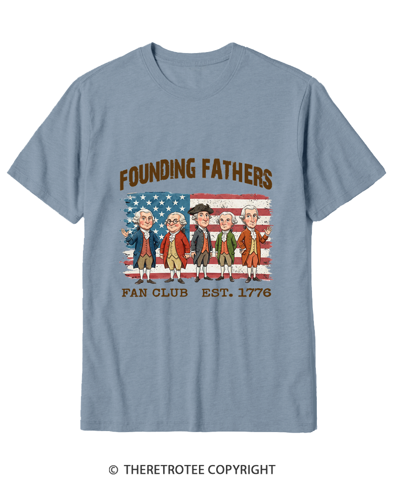 TheRetroTee Founding Fathers Fan Club Cotton T-Shirt