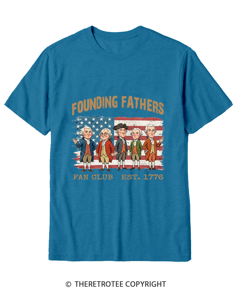 TheRetroTee Founding Fathers Fan Club Cotton T-Shirt