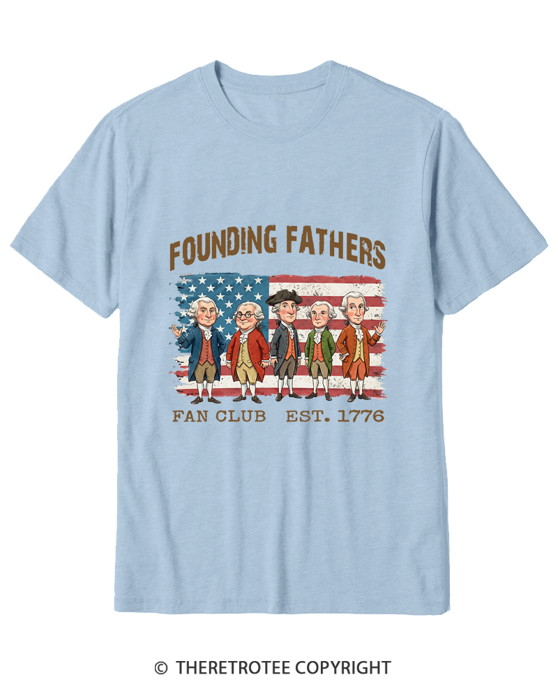 TheRetroTee Founding Fathers Fan Club Cotton T-Shirt