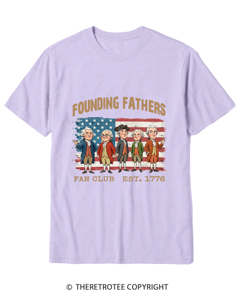 TheRetroTee Founding Fathers Fan Club Cotton T-Shirt