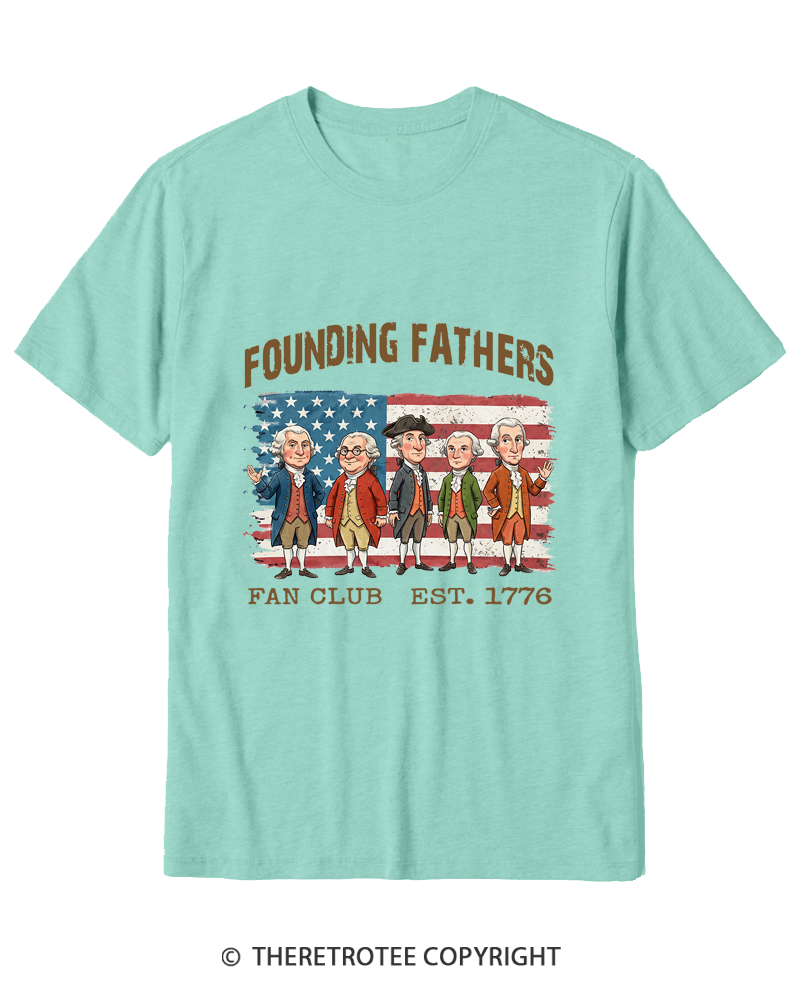 TheRetroTee Founding Fathers Fan Club Cotton T-Shirt