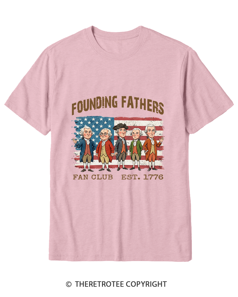 TheRetroTee Founding Fathers Fan Club Cotton T-Shirt