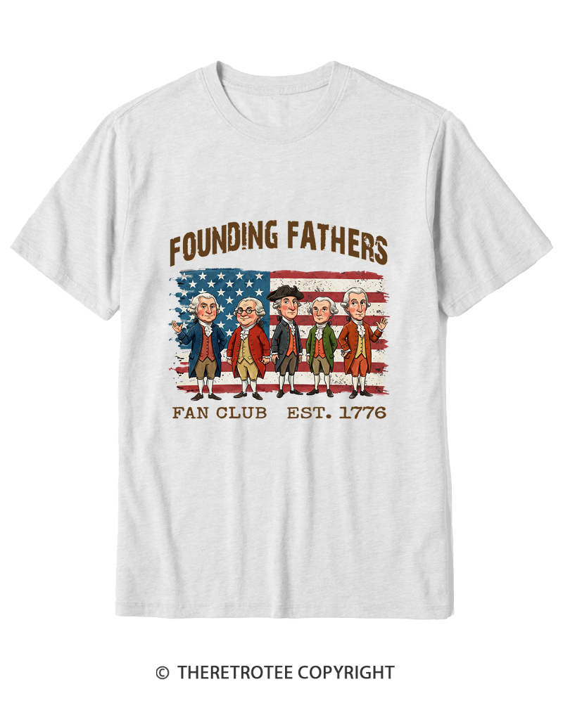 TheRetroTee Founding Fathers Fan Club Cotton T-Shirt