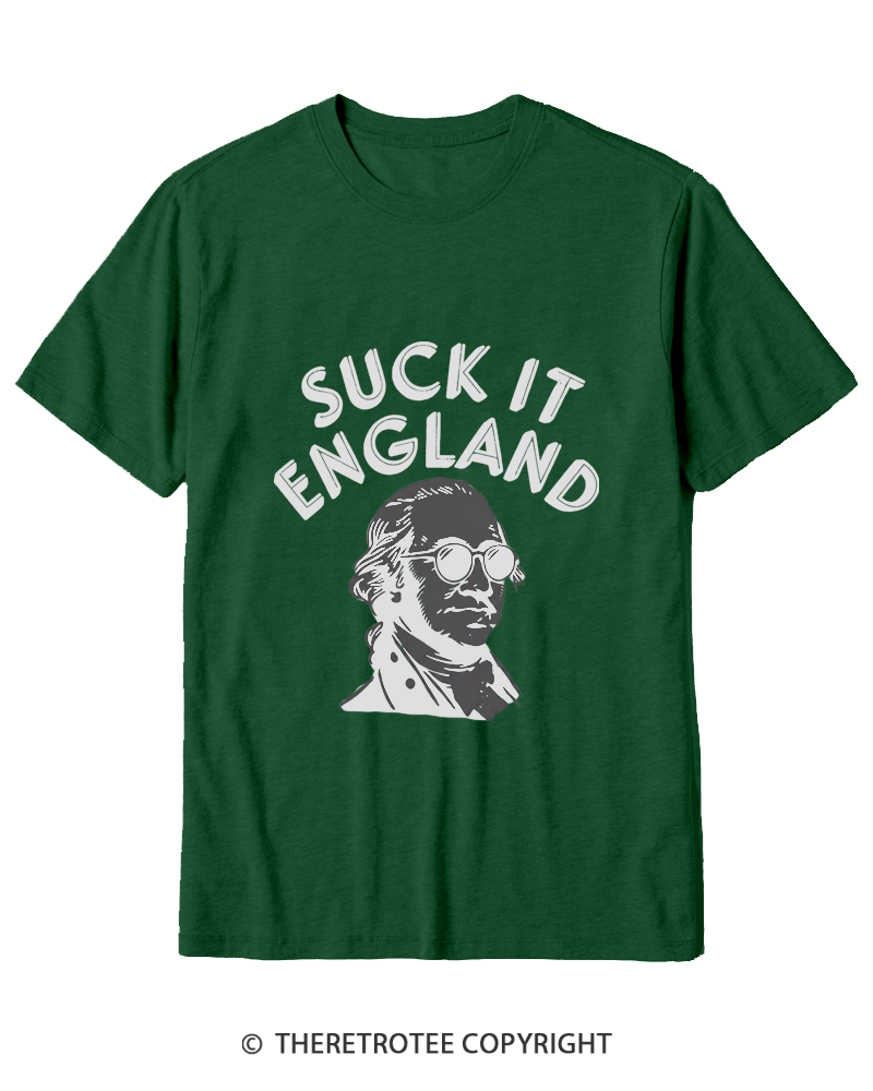 TheRetroTee Suck It, England Cotton T-Shirt