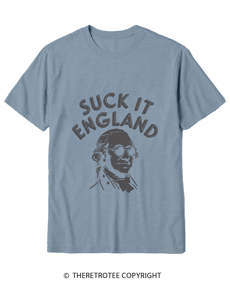 TheRetroTee Suck It, England Cotton T-Shirt