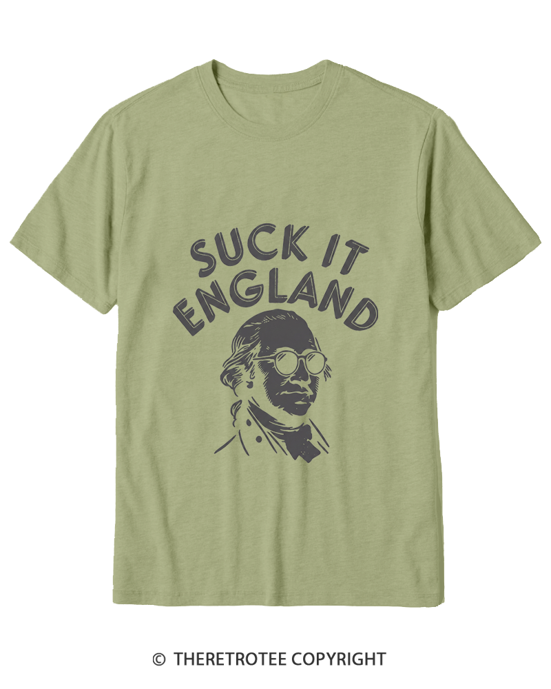 TheRetroTee Suck It, England Cotton T-Shirt