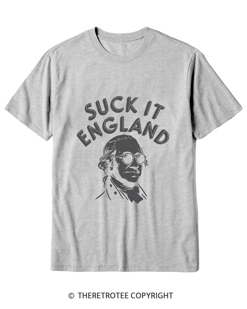 TheRetroTee Suck It, England Cotton T-Shirt