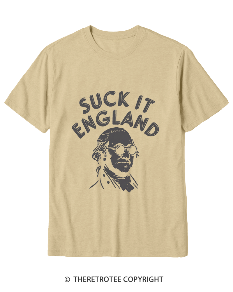 TheRetroTee Suck It, England Cotton T-Shirt