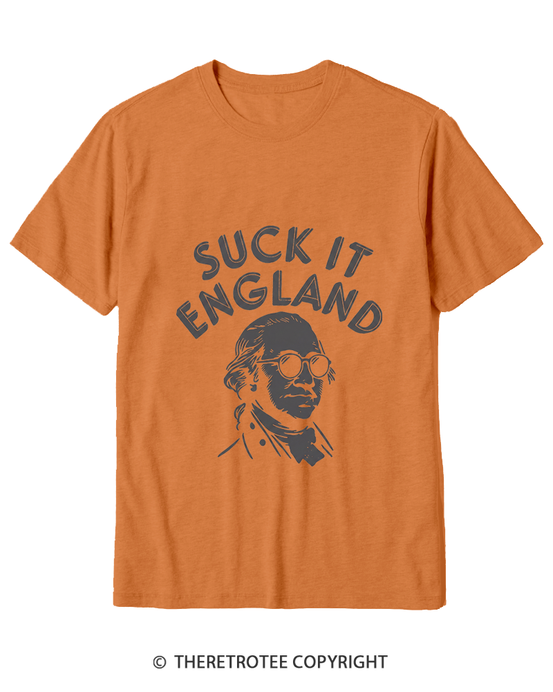 TheRetroTee Suck It, England Cotton T-Shirt