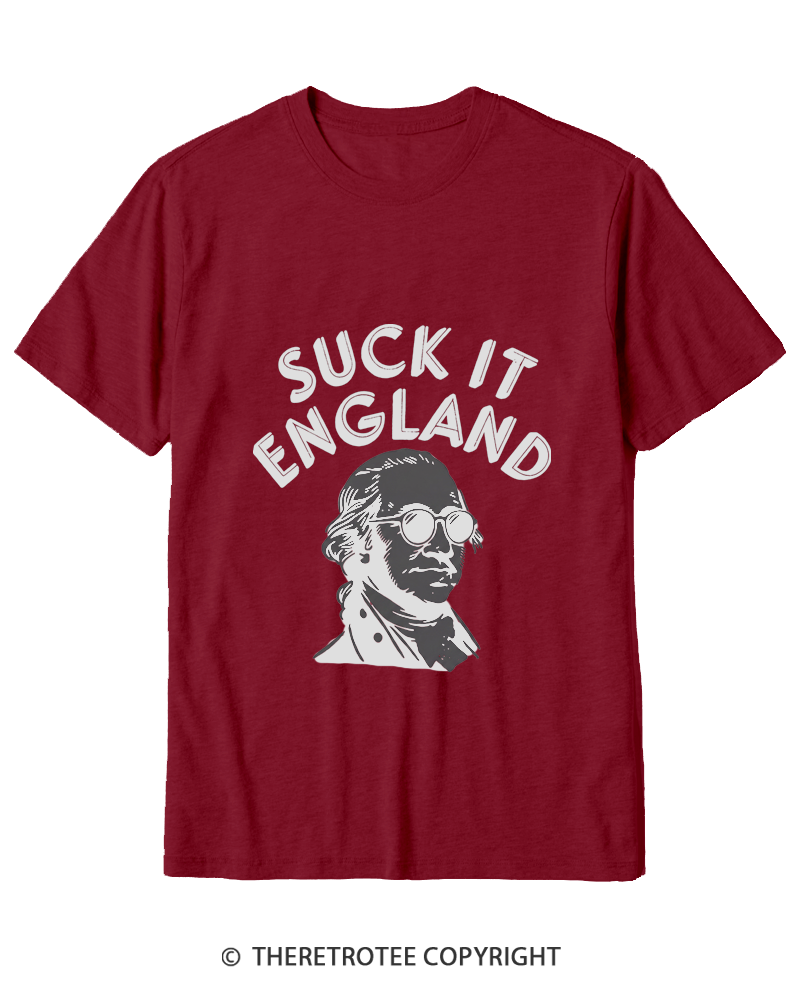 TheRetroTee Suck It, England Cotton T-Shirt