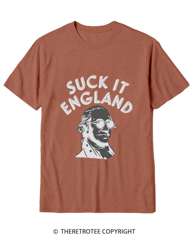TheRetroTee Suck It, England Cotton T-Shirt