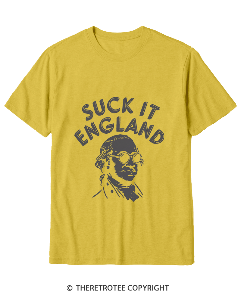 TheRetroTee Suck It, England Cotton T-Shirt