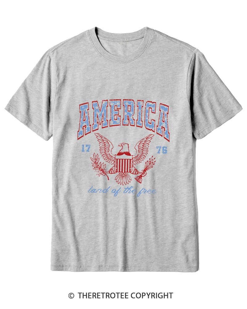 TheRetroTee Red White and Blue 1776 Cotton T-Shirt