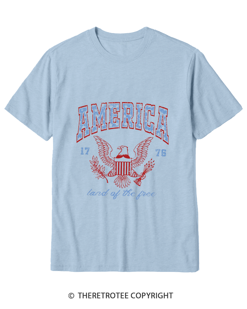 TheRetroTee Red White and Blue 1776 Cotton T-Shirt