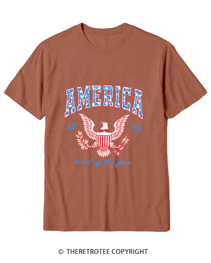 TheRetroTee Red White and Blue 1776 Cotton T-Shirt