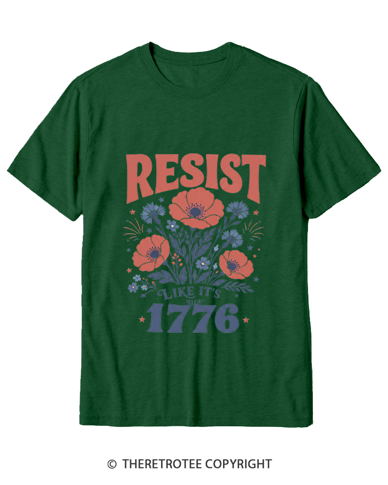 TheRetroTee Resist Like It's 1776 Cotton T-Shirt