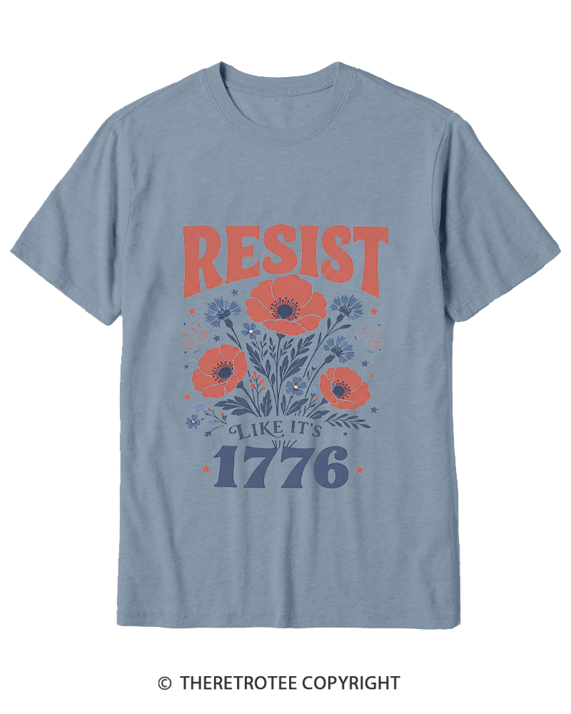 TheRetroTee Resist Like It's 1776 Cotton T-Shirt