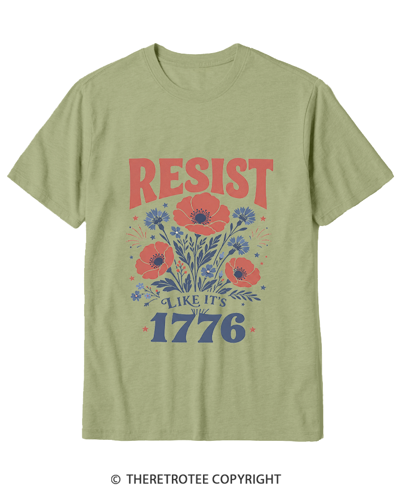 TheRetroTee Resist Like It's 1776 Cotton T-Shirt