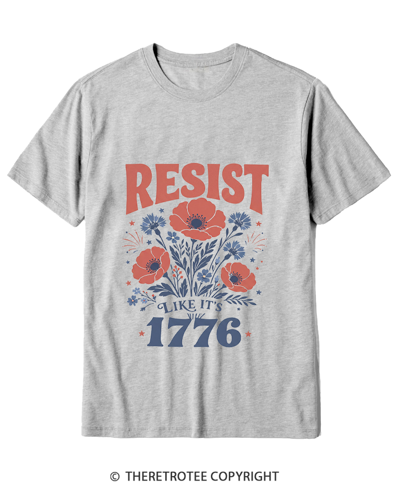 TheRetroTee Resist Like It's 1776 Cotton T-Shirt