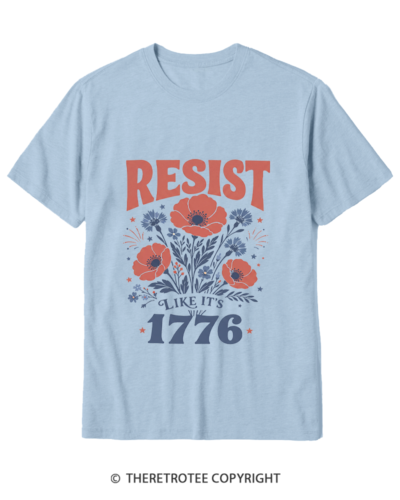 TheRetroTee Resist Like It's 1776 Cotton T-Shirt
