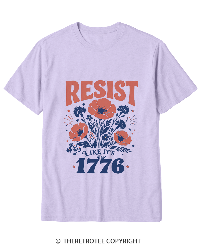 TheRetroTee Resist Like It's 1776 Cotton T-Shirt