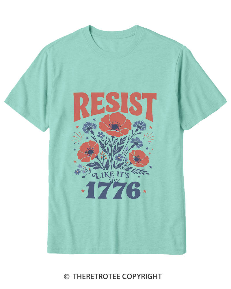 TheRetroTee Resist Like It's 1776 Cotton T-Shirt