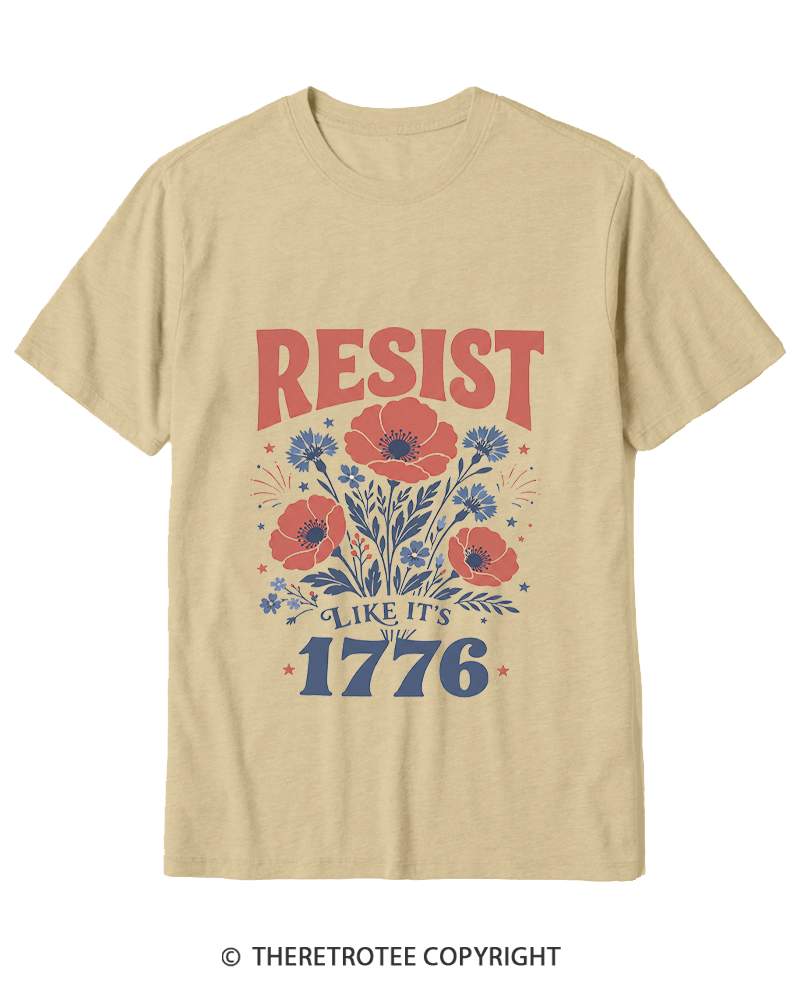 TheRetroTee Resist Like It's 1776 Cotton T-Shirt
