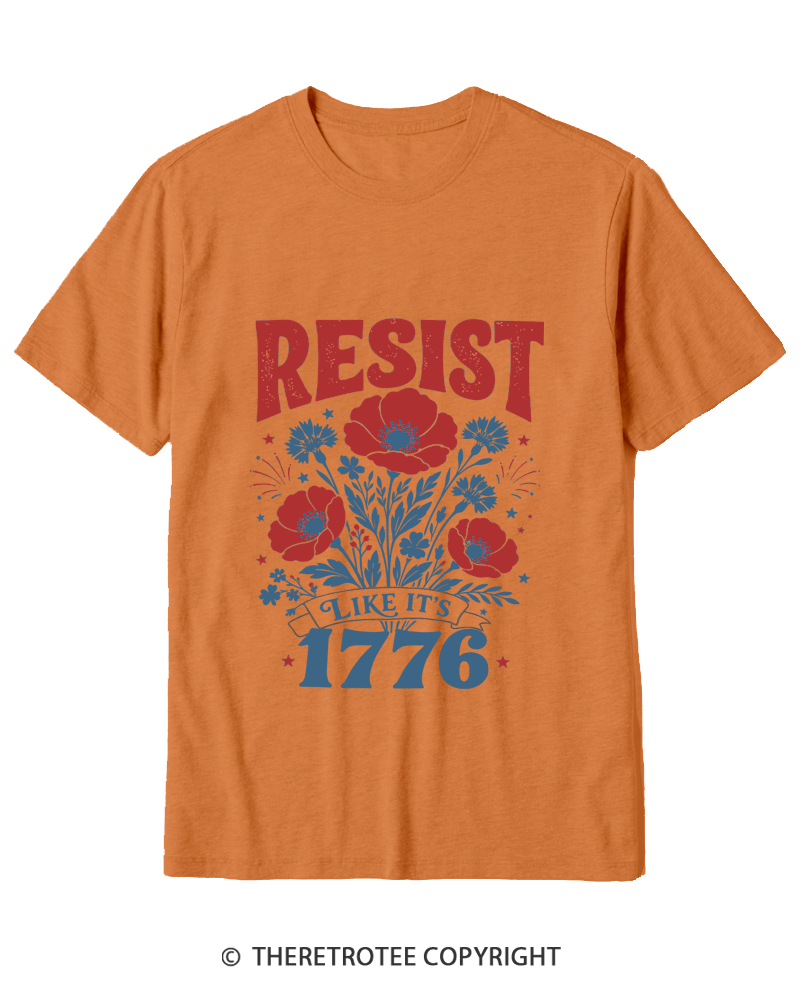 TheRetroTee Resist Like It's 1776 Cotton T-Shirt