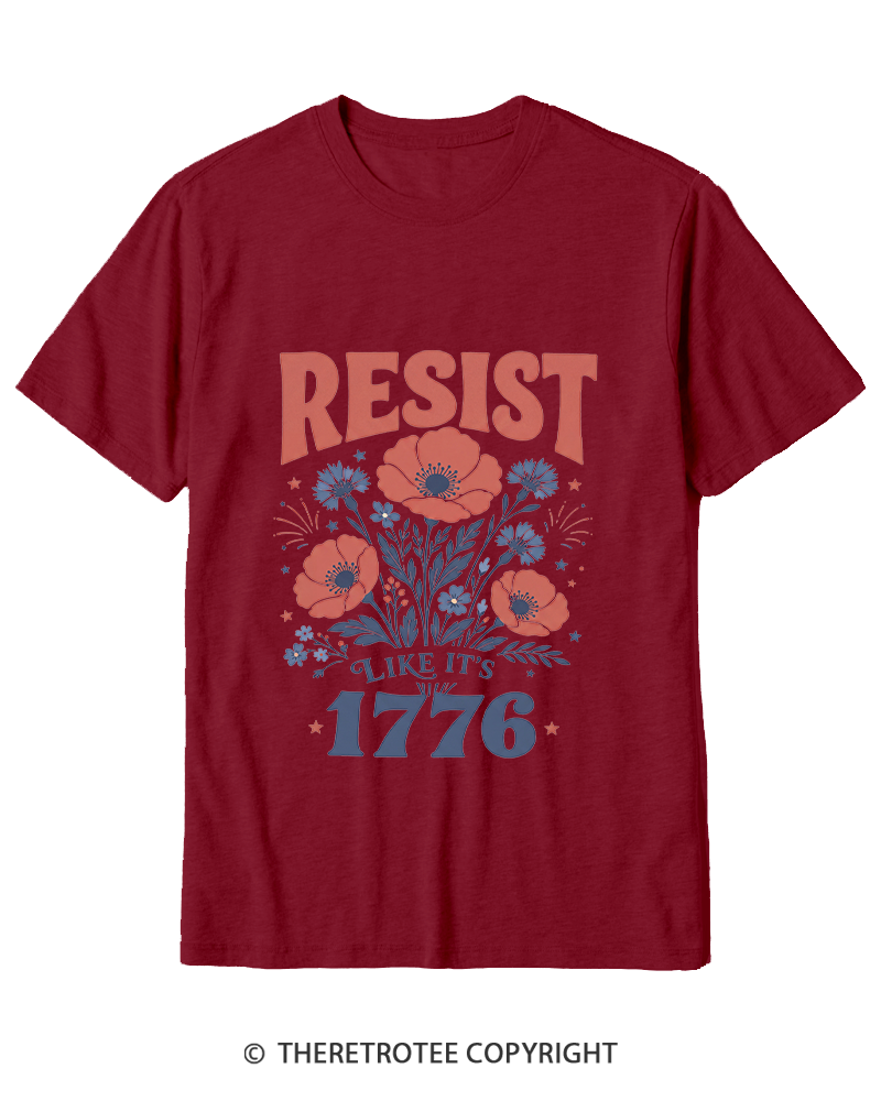 TheRetroTee Resist Like It's 1776 Cotton T-Shirt