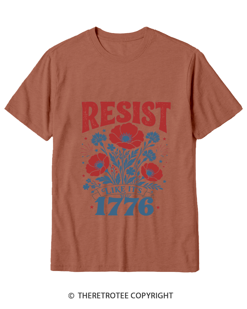 TheRetroTee Resist Like It's 1776 Cotton T-Shirt