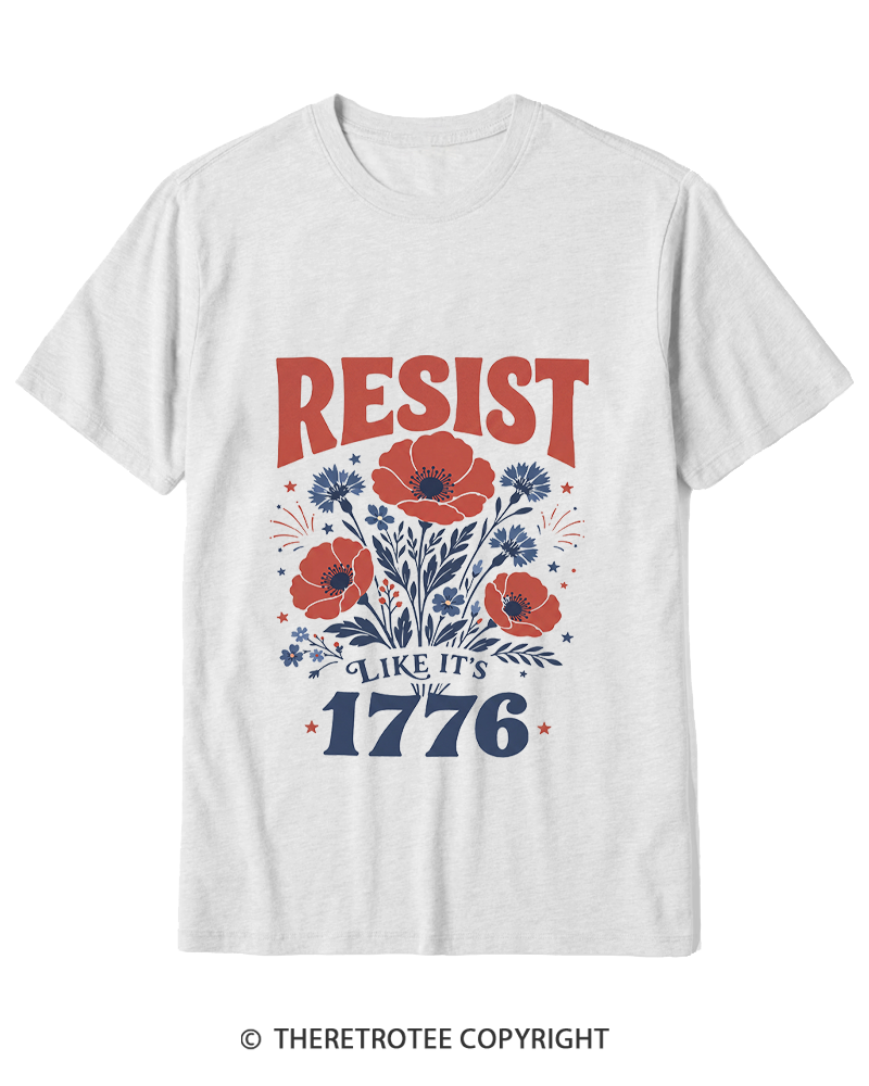 TheRetroTee Resist Like It's 1776 Cotton T-Shirt